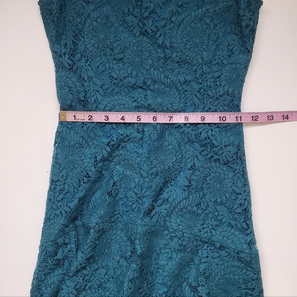 Michael Kors Sleeveless Blue Lace Cocktail Dress - Size XXS - Picture 7 of 9